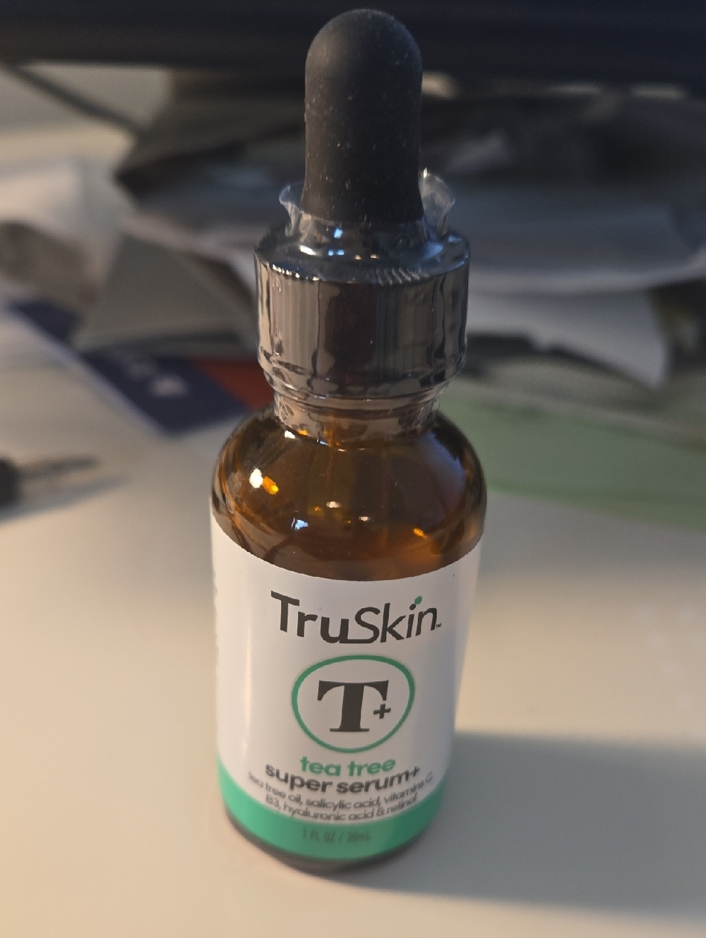Skin Tea Tree Super Serum+ — White & Green Dropper Bottle